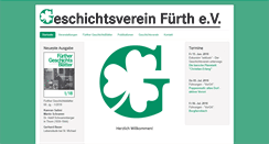 Desktop Screenshot of geschichtsverein-fuerth.de